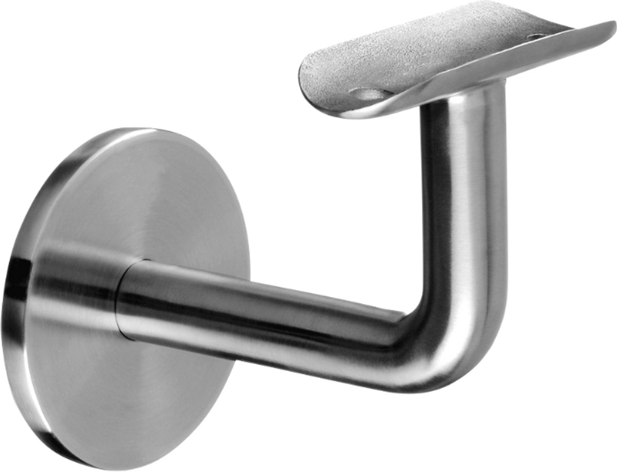 leuningdrager Trapleuninghouder Rond Ø 38–45 mm – RVS Geborsteld – Wandmontage