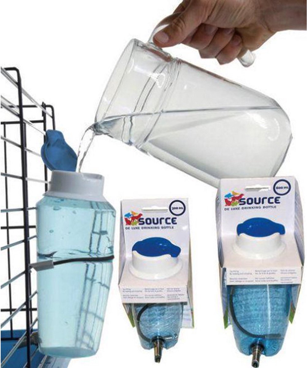 cocapet® drinkfles voor konijnen en ... by savic - 1000 ml - kan bovenaan bijgevuld worden - makkelijk