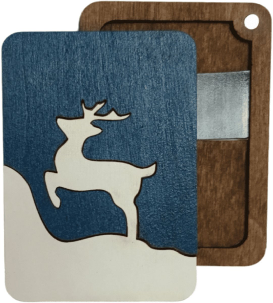 Houten Naaldendoosje Kerst Rendier