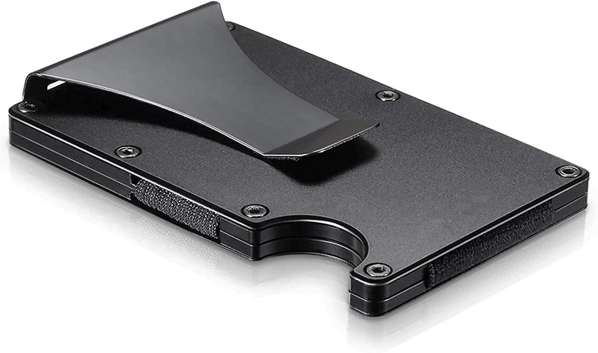 Minimalistische Creditcardhouder met Geldclip en RFID-Beveiliging