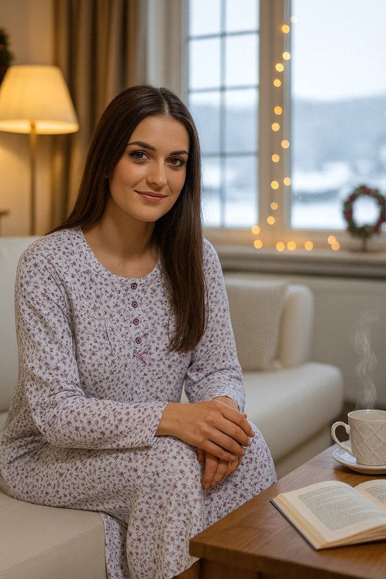 Chemise De Nuit 100% Coton - Marque Coup De Coeur - Taille XL - Thème Coeur - Neuf Avec étiquettes