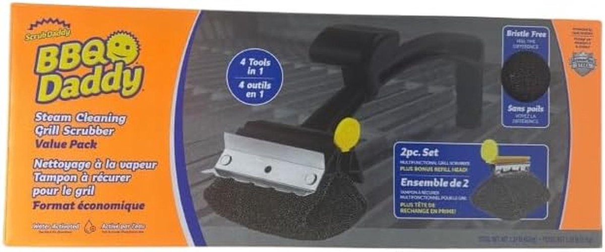 Hittebestendige Grillborstel met Flexibele Textuur - Stoomreiniging voor BBQ en Barbecue