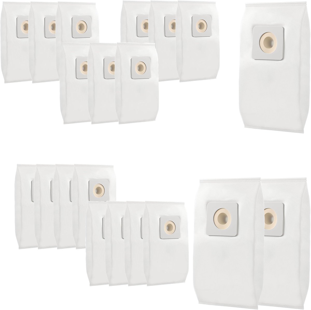 20 stuks stofzuigerzakken - geschikt voor Bissell Style 7 staande stofzuigers PowerForce 1739 - 3522 - 3525 - 71Y7 - PowerGlide 3545 - Plus 3350 3550 3553 - Lift-Off 3554 - Powertrak 6592-serie stofzuiger - onderdeelnummer 32120