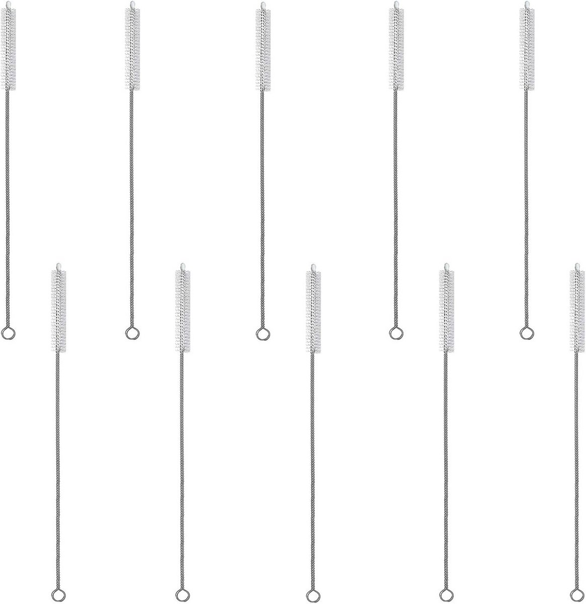 10-pack Extra Lange Rietjesborstels voor Grondige Reiniging