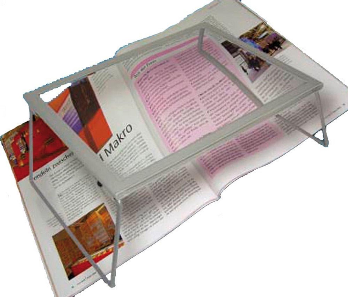 Inklapbare A4 Vergrootglas met Standaard voor Lezen en Visuele Ondersteuning