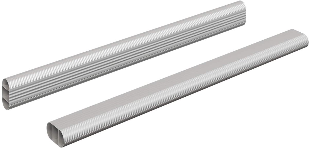 vidaXL - Kaststang - 2 - pcs - Zilver - 316 - x - 15 - x - 29 - mm - Aluminiumlegering
