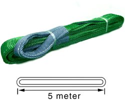 TETRA - Hijsband - Werklast 2 Ton - Lengte 5 Meter - Hijsbanden - Heffen - Hijsen