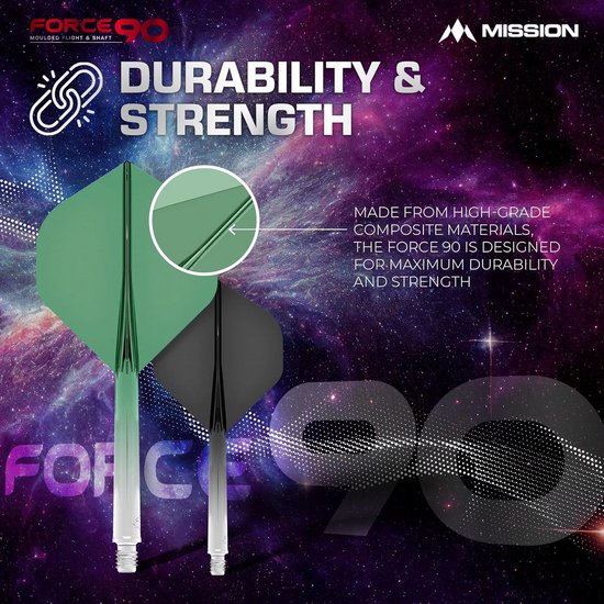 Dartpijlen Set 3 Stuks met Geïntegreerde Vlucht en Schacht - Professioneel & Duurzaam 2-in-1 Systeem van Merkloos — afbeelding 2