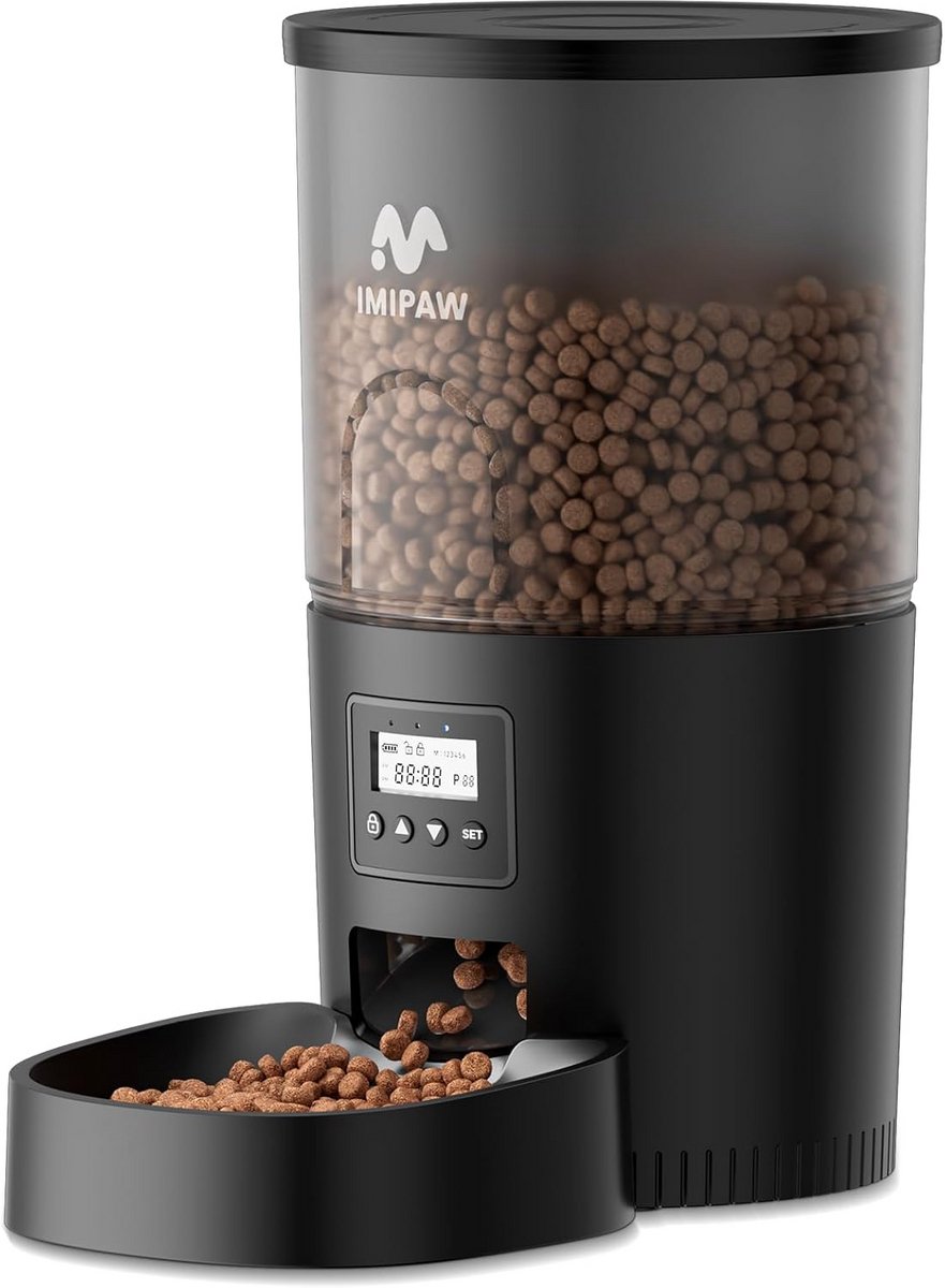 Automatische Voerautomaat voor Katten en Kleine Honden met Timer en Portiecontrole