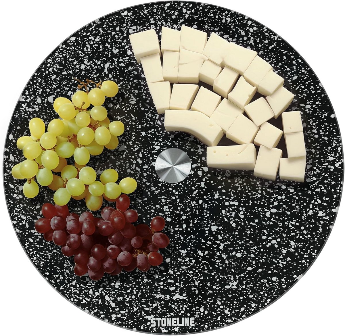Draaibaar Serveerplateau van Glas - 32 cm Lazy Susan voor Buffet en Taart