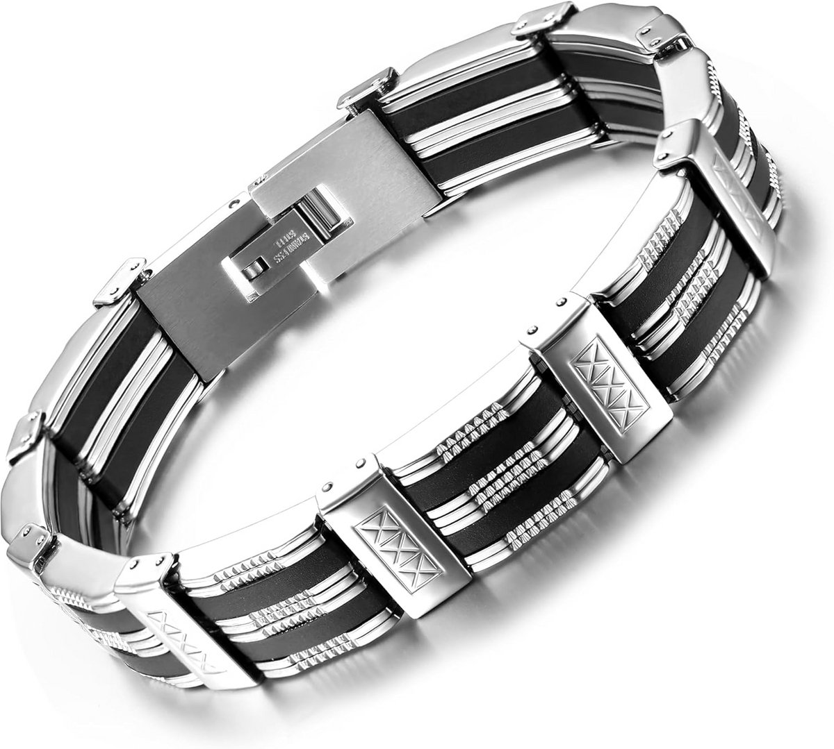 Stoere RVS Heren Armband Schakelarmband voor Mannen en Jongens - Cadeau