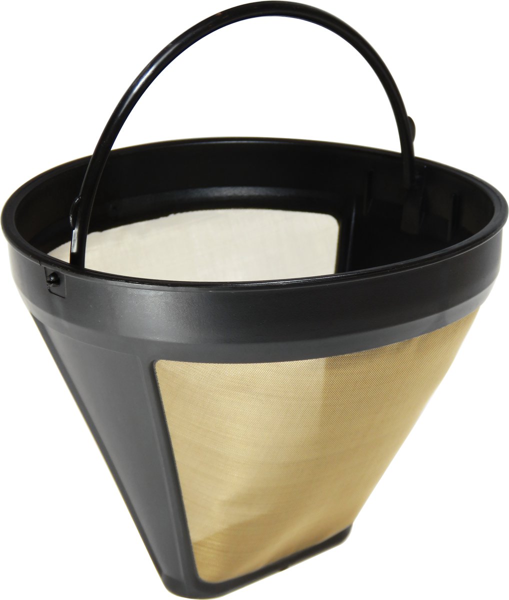 Dparts herbruikbare koffiefilter nr 4 - Permanent Gold Tone Filter - Maat 4 - Herbruikbaar