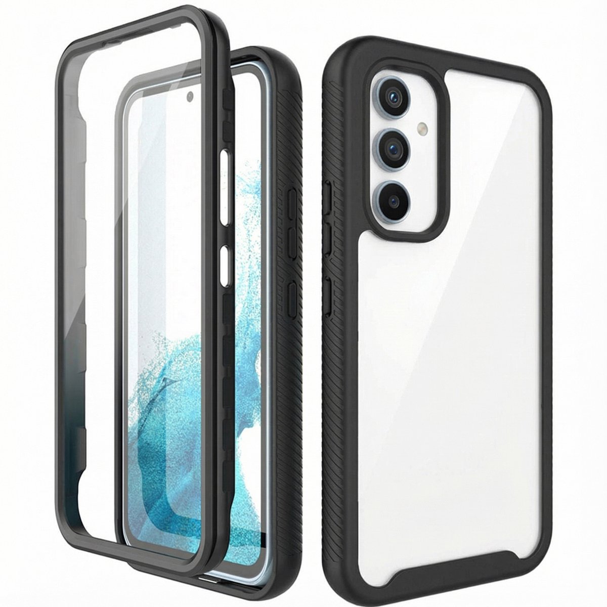 imoshion Hoesje - Geschikt voor Samsung Galaxy A54 (5G) - 360° Full Protective Case - Zwart