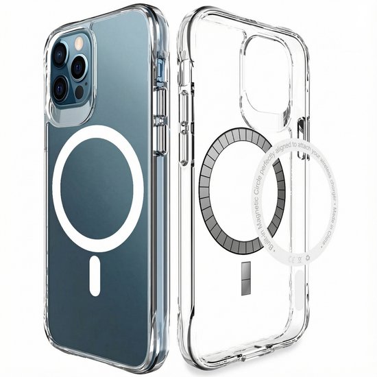 imoshion Hoesje - Geschikt voor iPhone 12 Pro / 12 - geschikt voor MagSafe case - Transparant