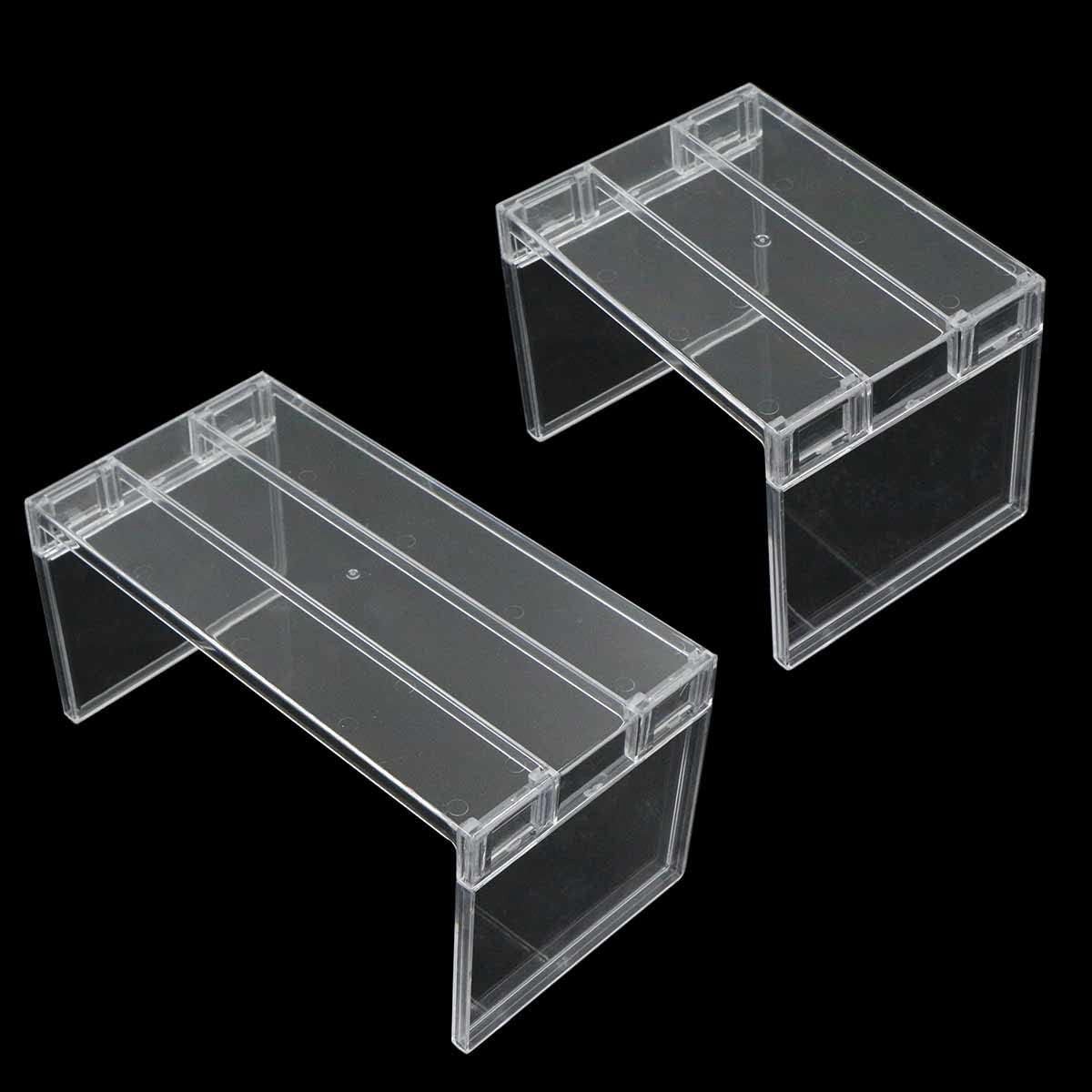 Candala Scheidingswand, opbergrek, organizer, koelkastrek, koelkast, keukenrek, stapelbaar, transparant, multifunctioneel voor keuken, werkblad, eetkamer, kast, toonbank, groente (2 stuks)