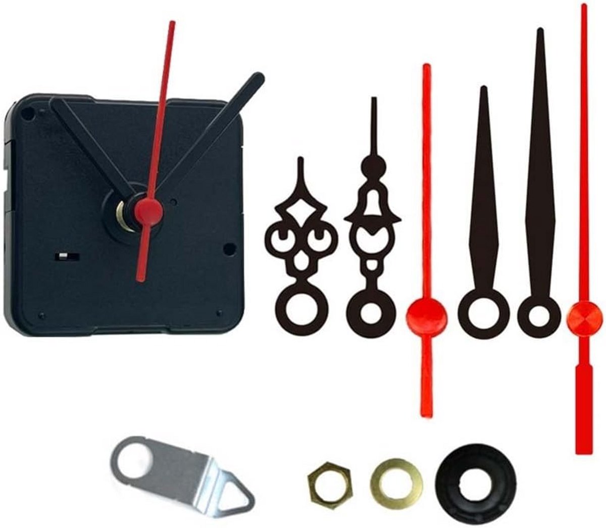 Stille Klokmechanisme Set met Veelzijdige Wijzers voor Klok Reparatie en DIY