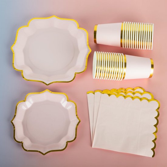 luxe-party-servies-set-lichtroze-met-gouden-accent-voor-30-personen