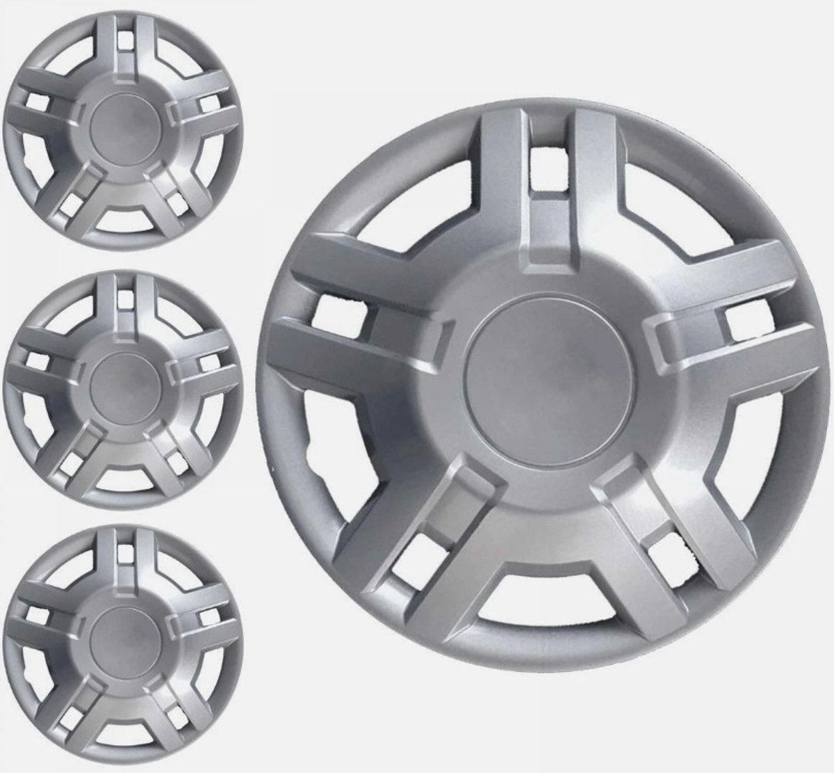 Wieldoppen set 15 Inch zonder logo (set 4 stuks) Geschikt voor Fiat Ducato, Peugeot en Citroen etc.
