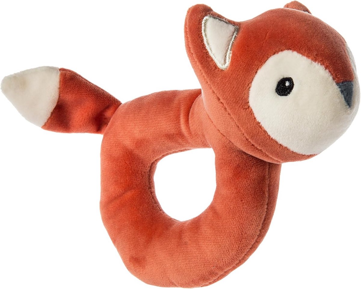 Pluchen Rammelaar Vosje 15 cm - Zacht Baby Speelgoed voor Vastpakken en Knuffelen