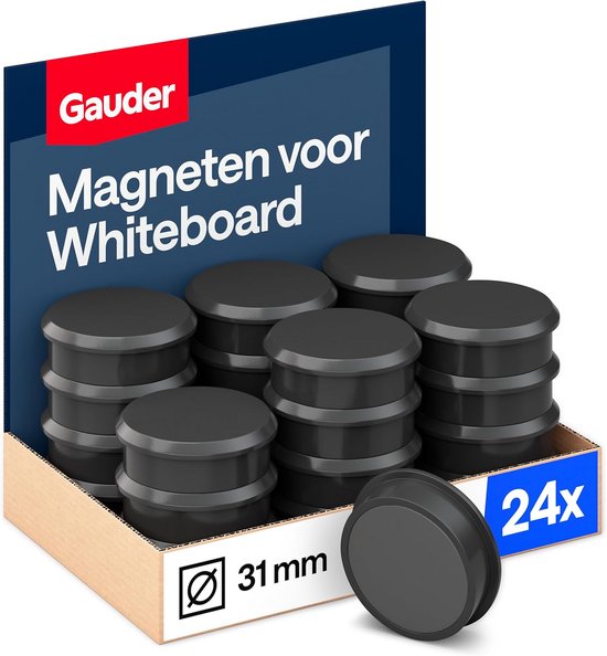 FRANKEN HM10 12 Schroefmagneten, rond, 10 stuks, hoogwaardige zelfklevende magneten voor magneetbord, whiteboard of koelkast op kantoor, school of huishouden, 13 mm, grijs
