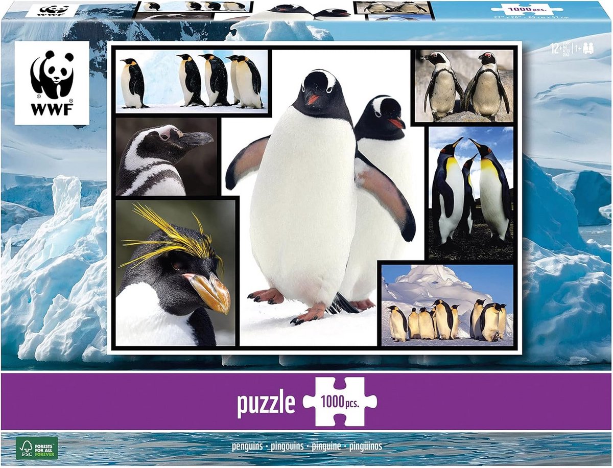 Puzzel 1000 Stukken Mozaïek Dierenrijk Pinguïns