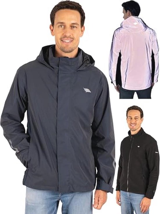 Reflecterende functionele jas - Dames reflecterend zwart