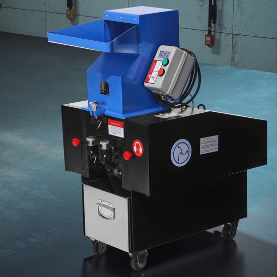 Kunststof Shredder/Crusher - Plastic Granulator - 2,2 kW Motor - Capaciteit 100–150 kg/uur - SKD11 Snijmes - 6 mm Zeef - 380V 50 Hz 3-Fase - Voor PVC/ABS/PTFE — afbeelding 4