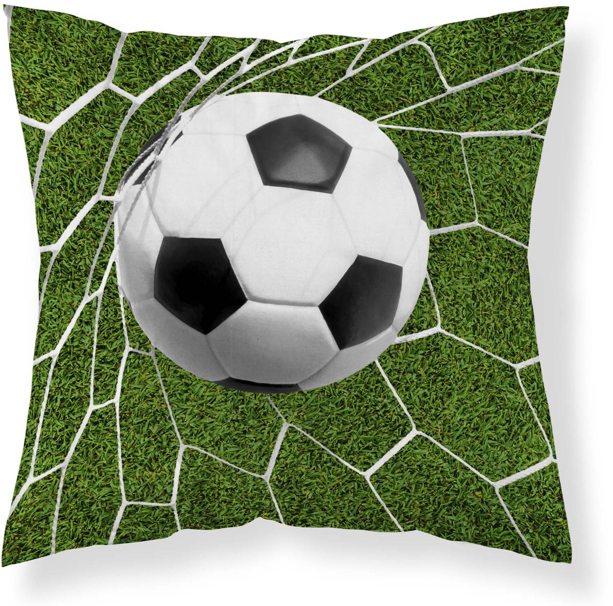 Voetbal Sierkussen Sierkussen Kussen - 40x40cm INCL VULLING 230grms
