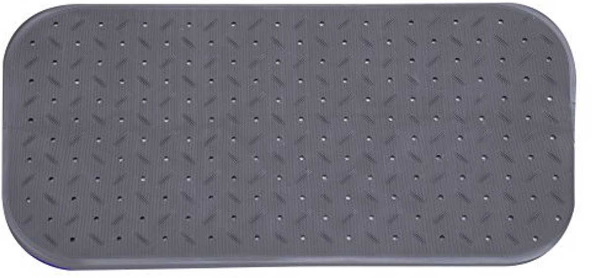 MSV Premium Douchemat, Badmat, Antibacterieel, Antislip, Met Zuignappen, Grijs-Geparfumeerd Naar Roze, Ca. 36 x 97 cm, Wasbaar Op 60 Graden