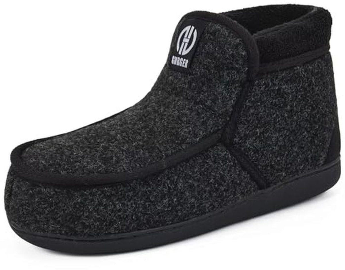 Warm pluche pantoffels voor heren - Gevoerde mocassins, slipvast voor binnen en buiten