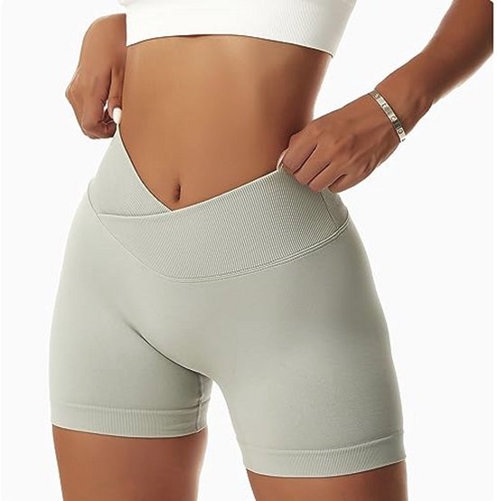 Dames Sport Shorts voor Yoga en Fitness - Hoge Taille en Elastische Stoffen — afbeelding 5