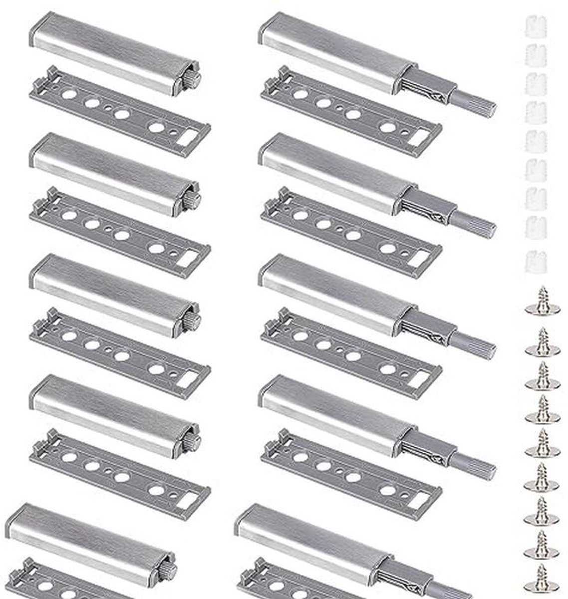 10 Stuks Drukdeuropeners - Push-to-Open Deuren met Softclose & Magnetische Sluiter