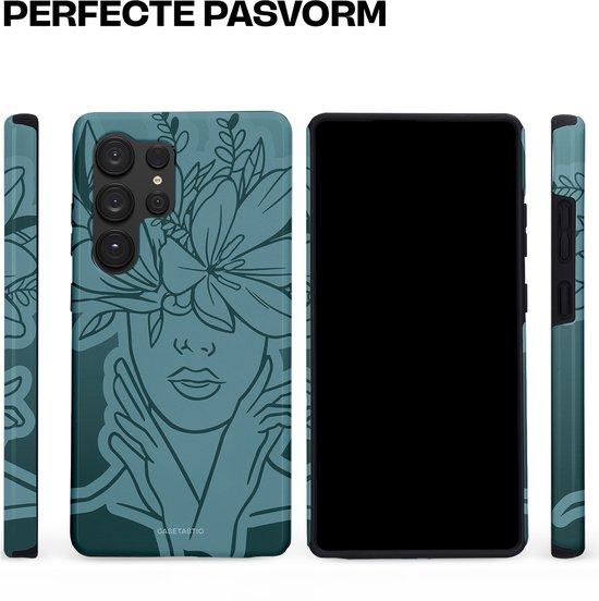 Casetastic Hoesje Geschikt voor Samsung S25 Ultra - Stijlvolle Beschermende Duo-layer Case - Flora Femme