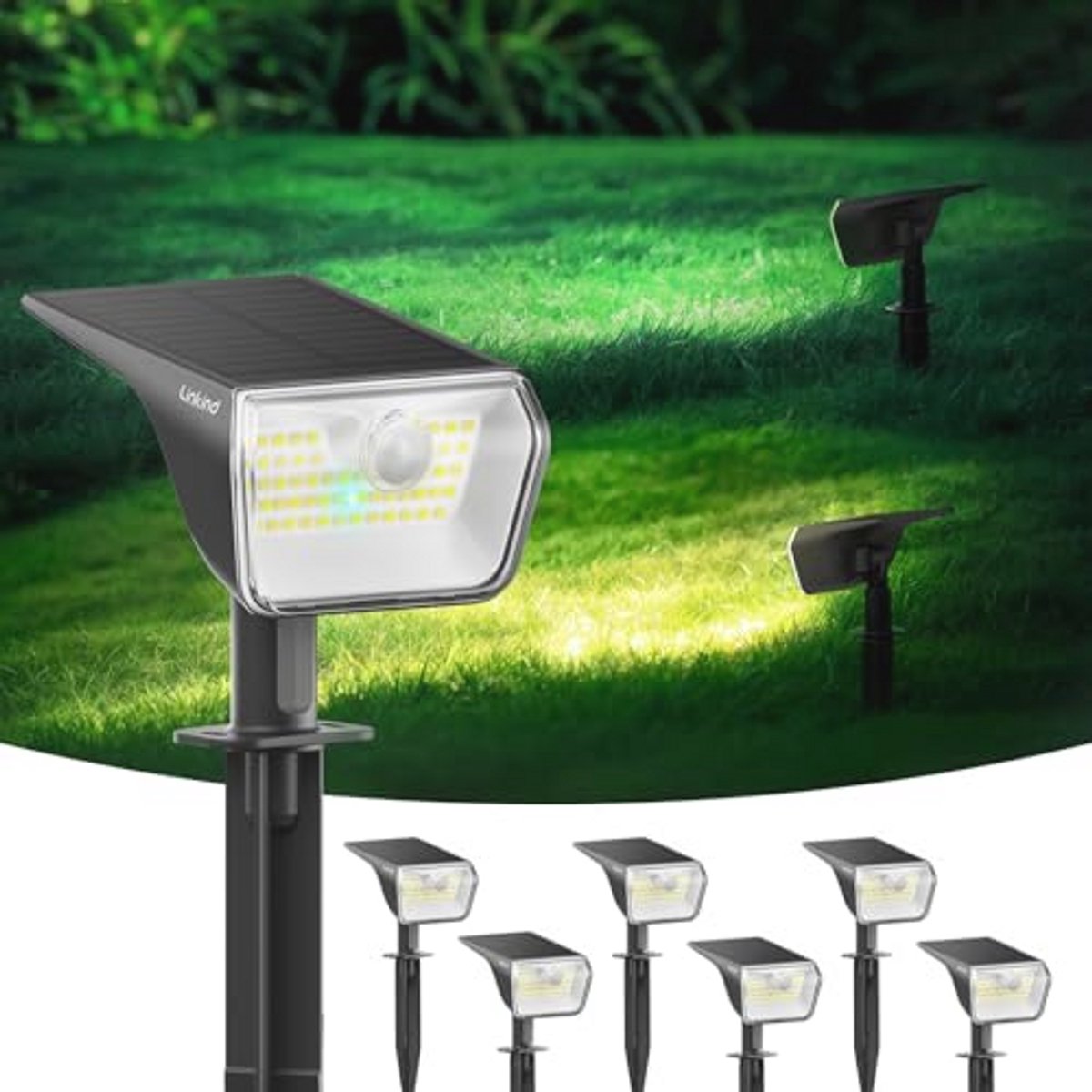 Zonnelampen voor Buiten met Bewegingsmelder - 800 Lumen, 60 LED's, IP67, 8m Bereik