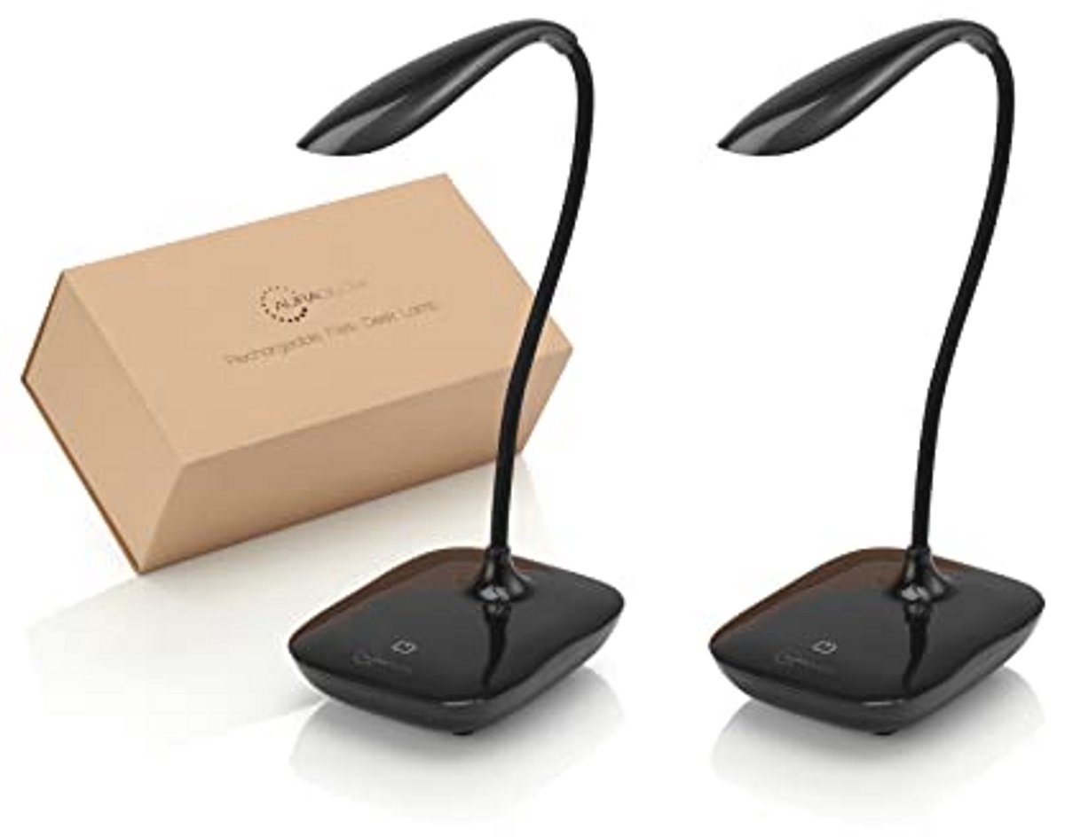 Draadloze Oplaadbare Flexibele Verstelbare LED-bureaulamp - Aanraakbediening Dimbare Leesl