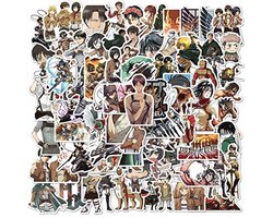Cool Stickers Pack van 100 Stuks voor Attack on Titan Fans - Perfect voor Waterflessen, Notebooks, Gitaar en Skateboard