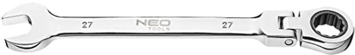 Hinge Ratchet Wrench 8-32 mm CrV Steel | Fork Wrench Spanner Ratchet 27 mm