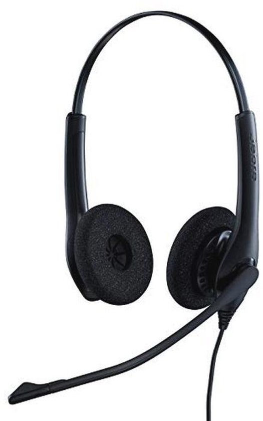 Jabra Biz 1500 QD On-ear Headset – Stereo Met Ruisonderdrukkende Microfoon, PeakStop, Voor Tafeltelefoons, Snelkoppeling
