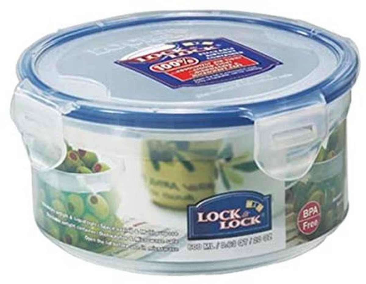 Ronde Opbergcontainer - Helder Blauw, 600 ml