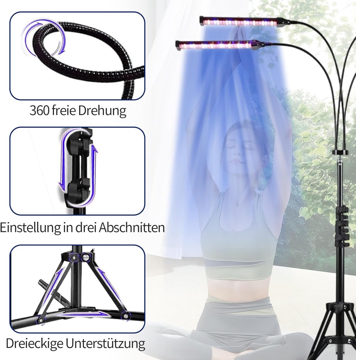 Zonnehemel - Gelaatsbruiner - Zonnebank - Gezichtsbruiner -Zwart – foto 4