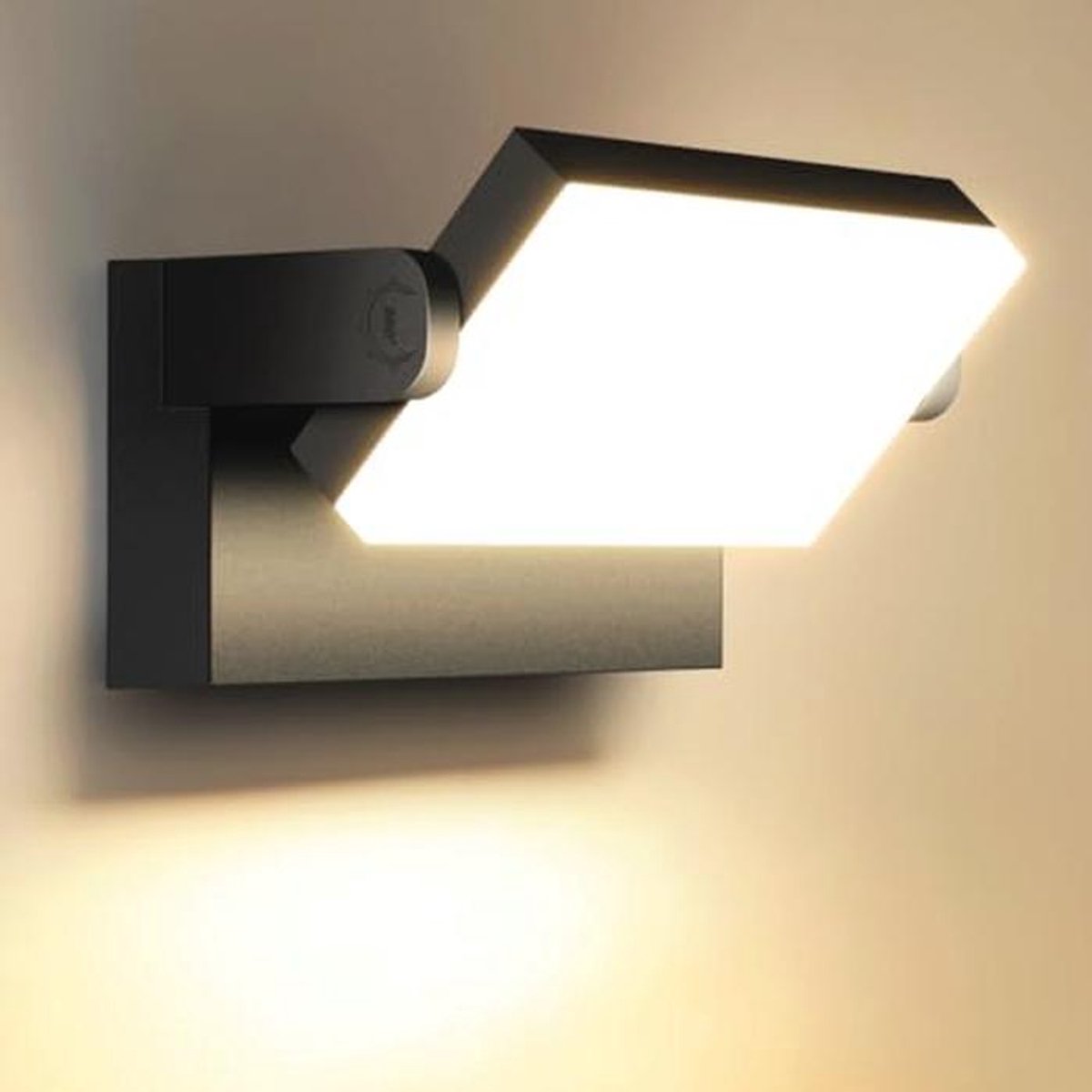 60W LED Wandlamp voor Binnen en Buiten - 5000 Lumen Waterproof IP65 - Draaibaar LED-paneel voor Tuin en Garage
