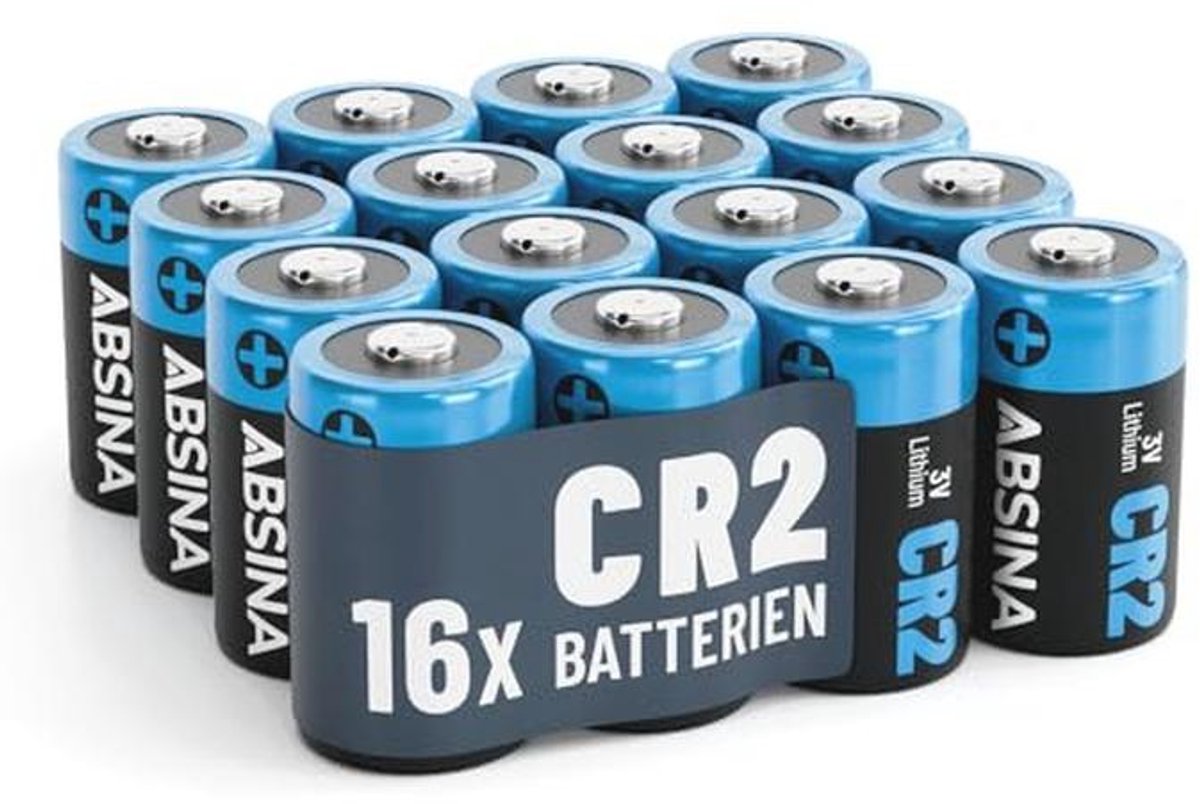 16 x CR2 3V Lithiumbatterijen voor Camera's - Waterdicht en Duurzaam