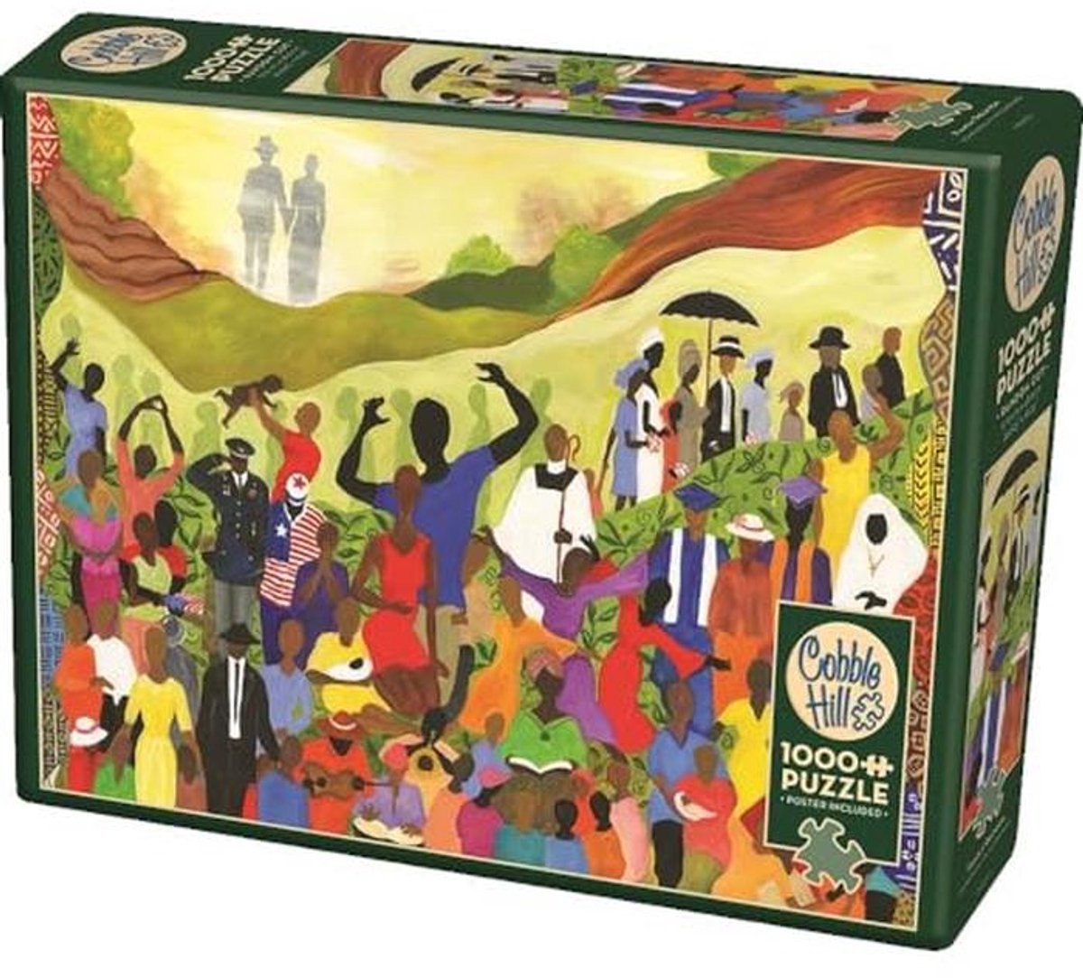 1000 Stuk Puzzel - Familie Reunion - Inclusief Voorbeeld Poster
