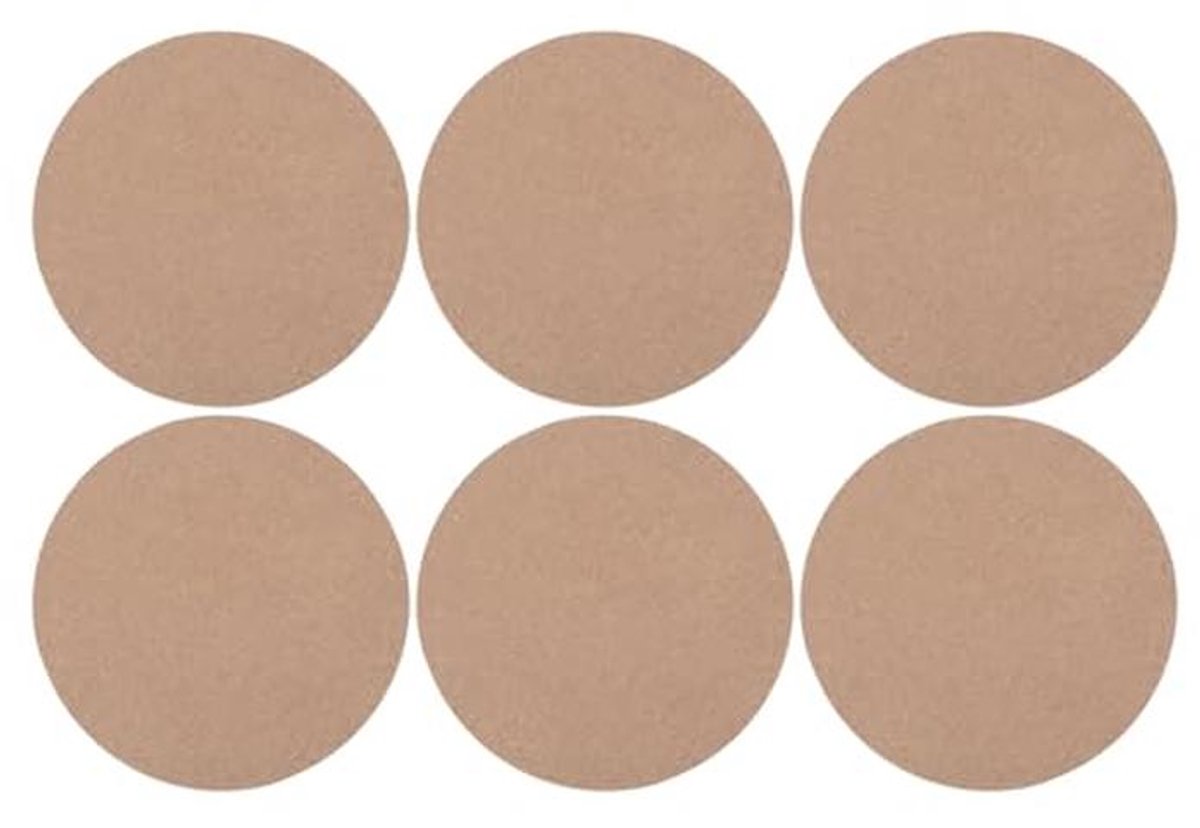 Ronde Potterschijven voor Keramiek - 6 Stuks, 15 cm Diameter, 8 mm Dikte