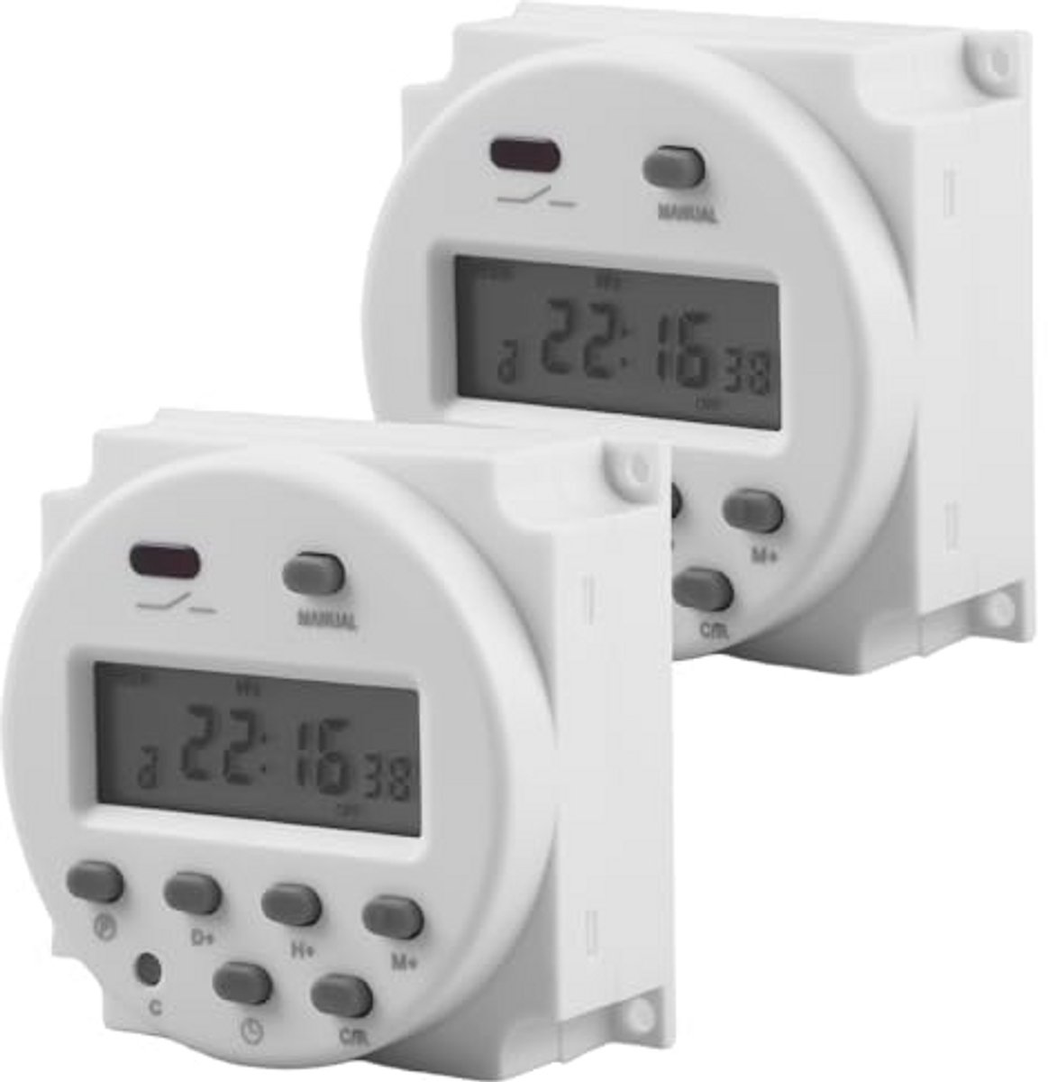 Programmeerbare 12V Digitale LCD Timer voor Tijdbesturingstaken
