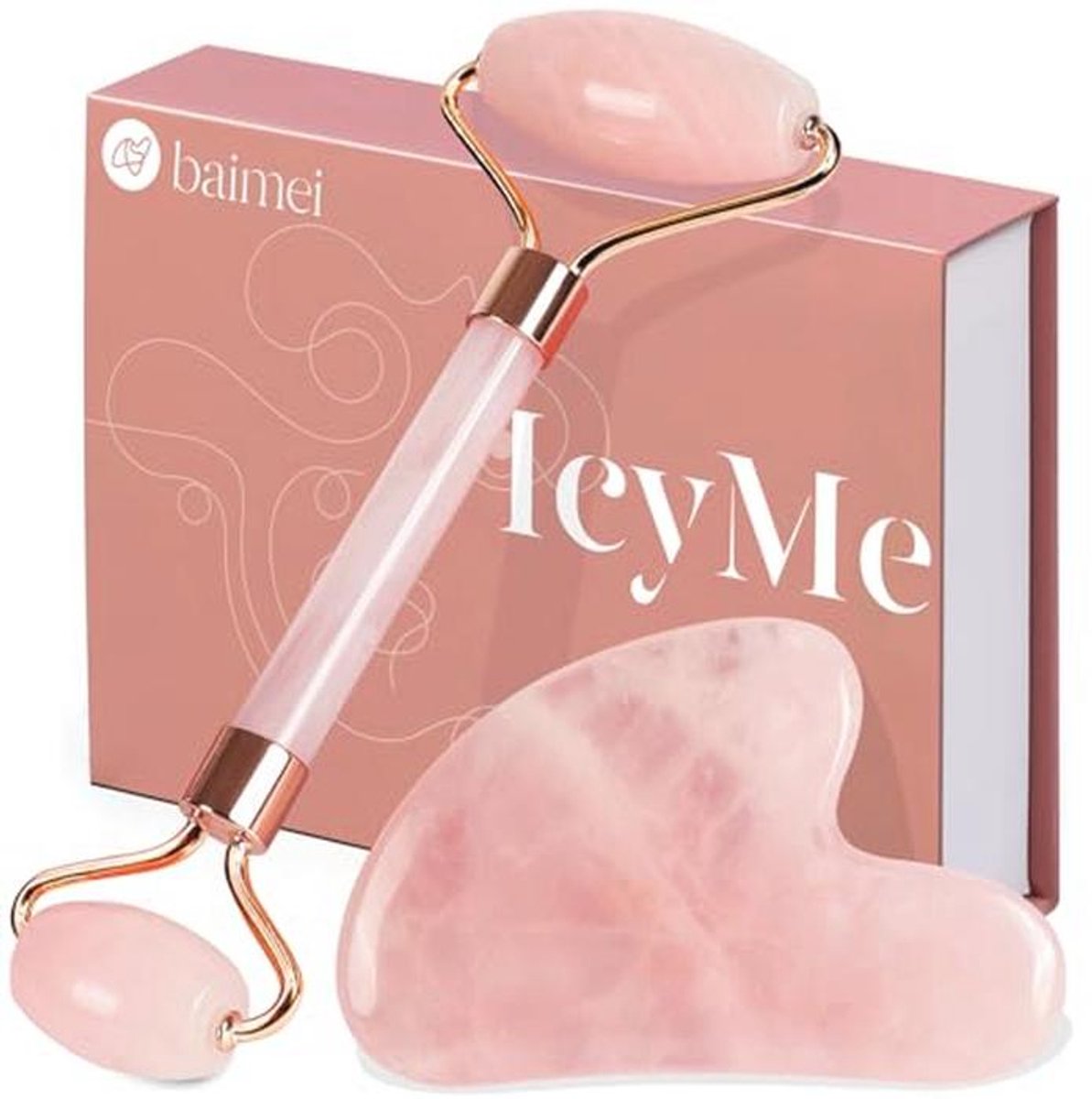 Jade Roller en Gua Sha Gezichtsroller voor Huidverzorging en Ontspanning