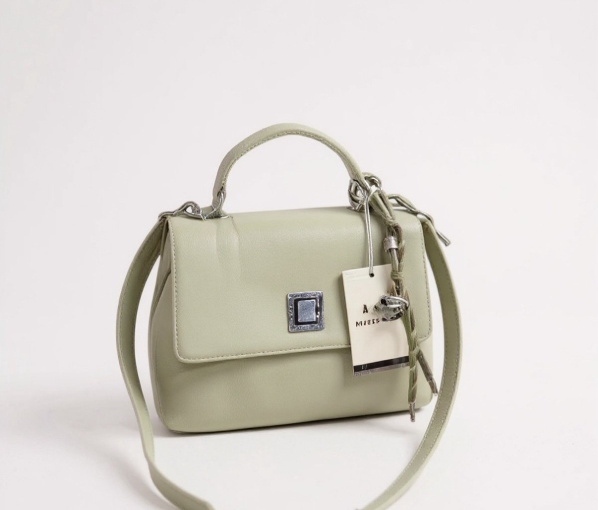 TK-S Schoudertas, Handtas, Crossbody, lederlook - lichtgroen