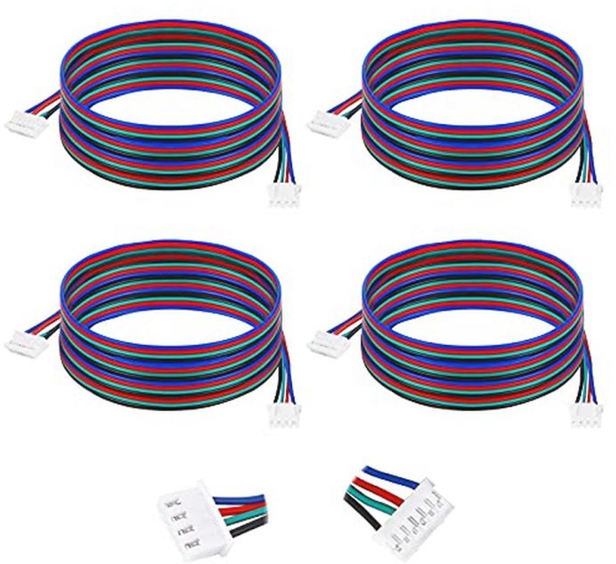 Stepper Motor Kabel 4Pcs - Verbinding voor 3D Printers en CNC Machines