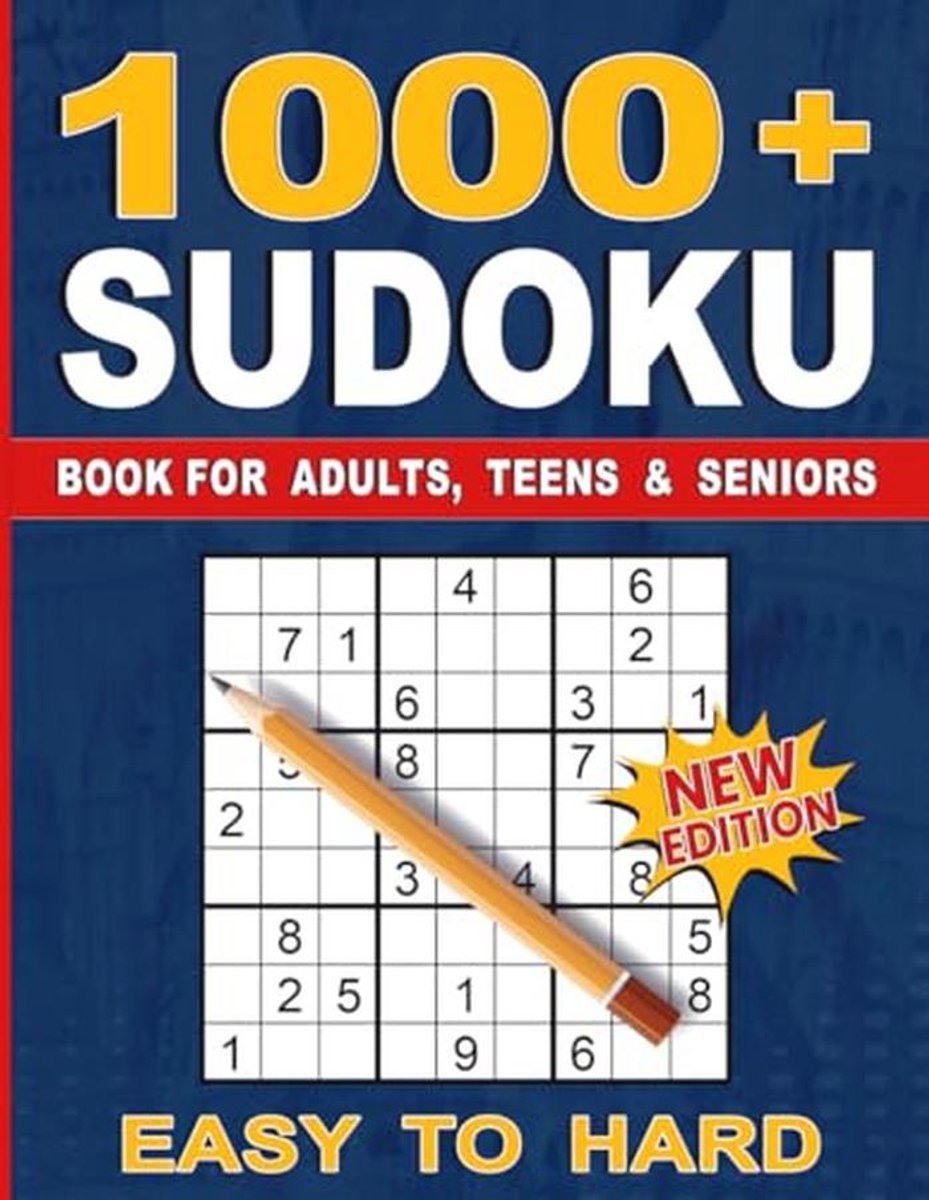 1000+ Sudoku Puzzels voor Volwassenen - Van Gemakkelijk tot Moeilijk