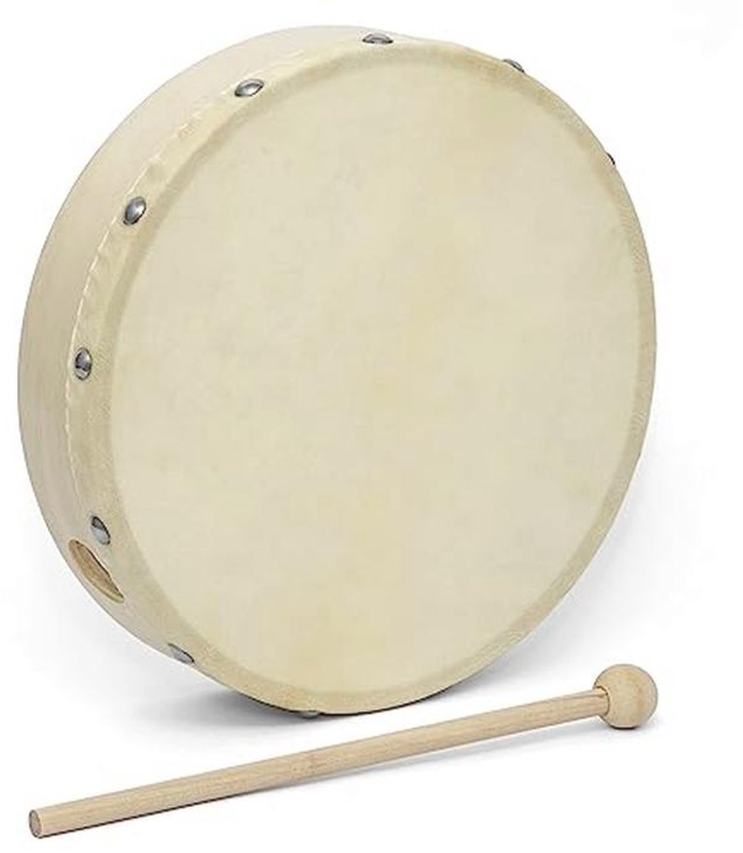 Ritme Handtrommel 8 inch - Voorafgestemde Frame Drum met Klopper